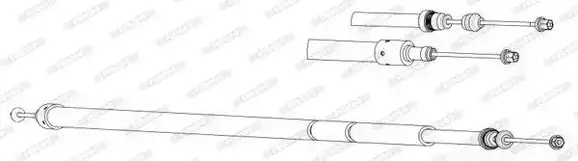 Ντίζες Χειροφρένου CITROEN XSARA 2000 - 2002 FERODO FHB432874