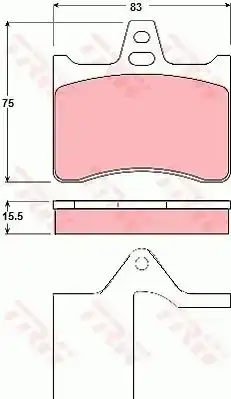 Τακάκια Σετ CITROEN XANTIA 1995 - 1998 ( X1 ) TRW GDB1284