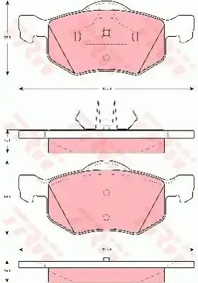 Τακάκια Σετ MAZDA TRIBUTE 2001 - 2004 ( EP ) TRW GDB1497