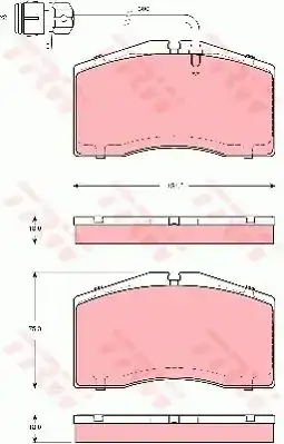 Τακάκια Σετ AUDI A8 1999 - 2002 ( 4D ) TRW GDB1506