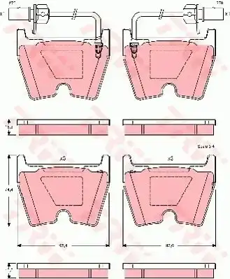 Τακάκια Σετ VW PHAETON 2002 - 2010 TRW GDB1507