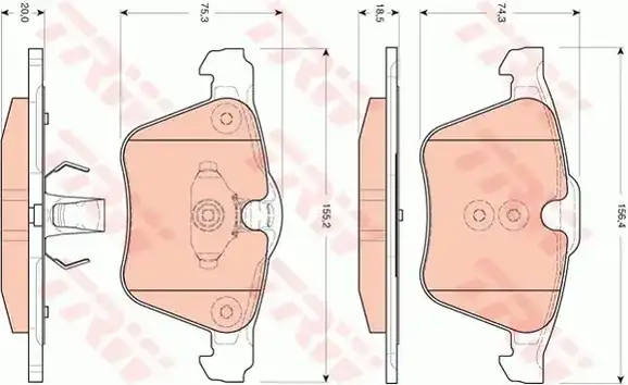 Τακάκια Σετ FORD GALAXY 2006 - 2011 ( Mk2 )( WA6 ) TRW GDB1684
