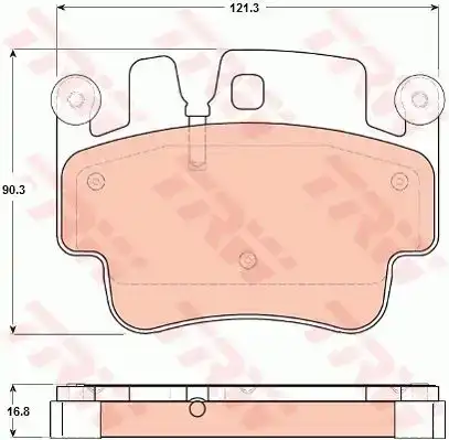 Τακάκια Σετ PORSCHE BOXSTER 2003 - 2004 ( 986 ) TRW GDB1742