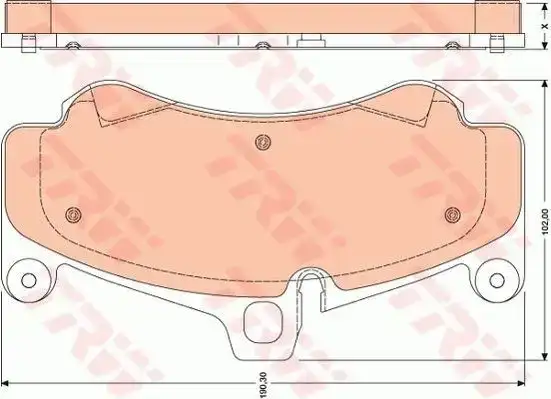 Τακάκια Σετ PORSCHE CARRERA GT 2003 - 2006 TRW GDB1779