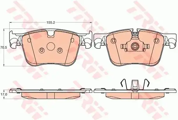 Τακάκια Σετ CITROEN C4 PICASSO 2014 - 2016 TRW GDB2035