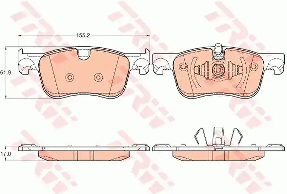 Τακάκια Σετ CITROEN C4 PICASSO 2014 - 2016 TRW GDB2062