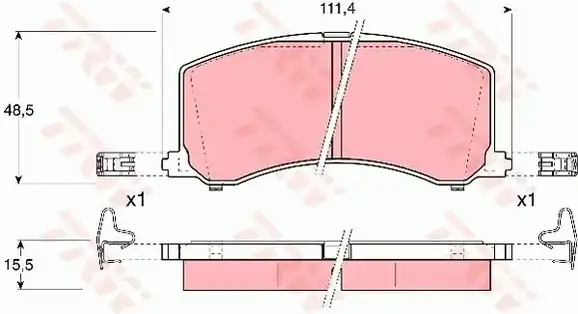 Τακάκια Σετ SUZUKI BALENO 1994 - 1998 ( SY ) TRW GDB3091
