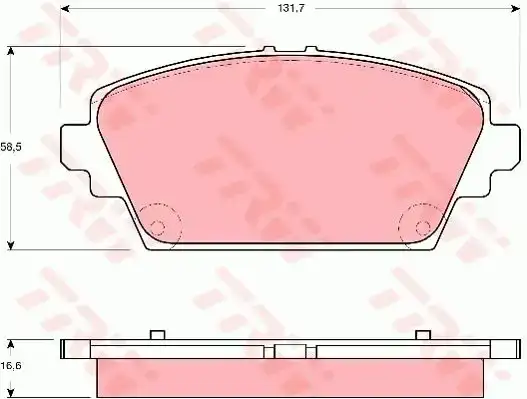 Τακάκια Σετ NISSAN PRIMERA 2002 - 2007 ( P12 ) TRW GDB3291