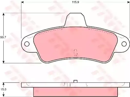 Τακάκια Σετ FORD MONDEO 1993 - 1996 ( Mk1 ) TRW GDB4084