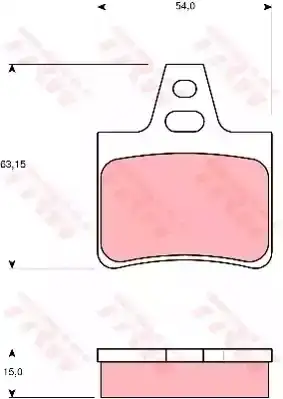 Τακάκια Σετ CITROEN XANTIA 1995 - 1998 ( X1 ) TRW GDB986