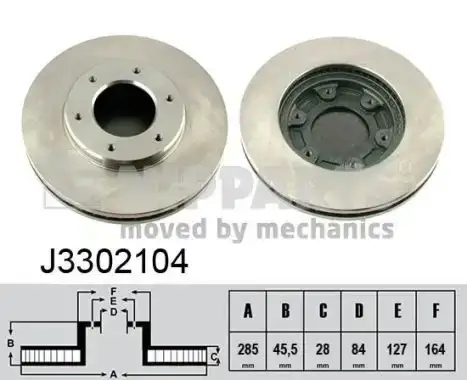 Δισκόπλακες NIPPARTS J3302104