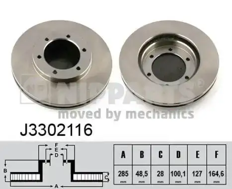 Δισκόπλακες NIPPARTS J3302116