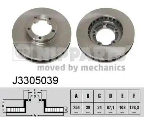 Δισκόπλακες NIPPARTS J3305039