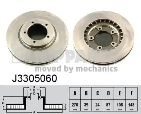 Δισκόπλακες NIPPARTS J3305060