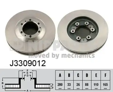 Δισκόπλακες ISUZU TROOPER 1992 - 1998 ( UBS ) NIPPARTS 0