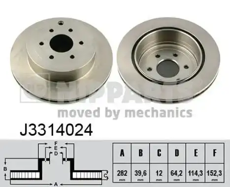 Δισκόπλακες NIPPARTS J3314024