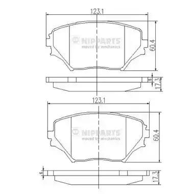 Τακάκια Σετ TOYOTA RAV-4 2000 - 2003 ( XA20 ) NIPPARTS J3602095