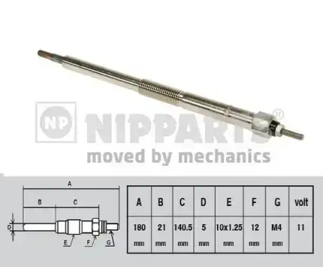 Προθερμαντήρας NISSAN ALMERA 2000 - 2002 ( N16 ) NIPPARTS J5711026