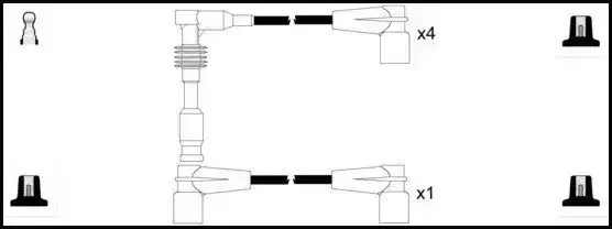 Μπουζοκαλώδιο / Εξαρτήματα Σύνδεσης OPEL CORSA 1993 - 2000 ( B ) LUCAS LUC4197