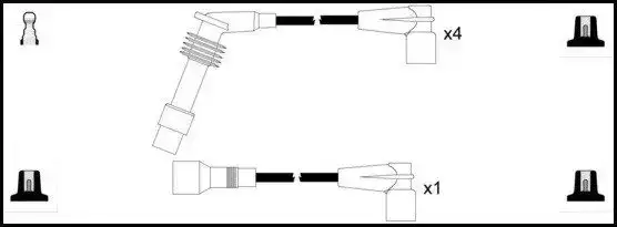 Μπουζοκαλώδιο / Εξαρτήματα Σύνδεσης OPEL ASTRA 1991 - 1994 ( F ) LUCAS LUC4467
