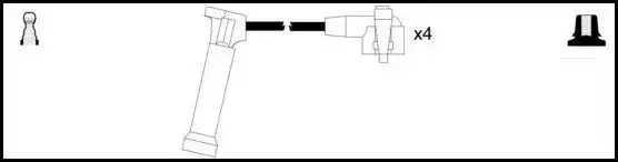 Μπουζοκαλώδιο / Εξαρτήματα Σύνδεσης FORD FIESTA 1996 - 1999 ( Mk4a ) LUCAS LUC4471