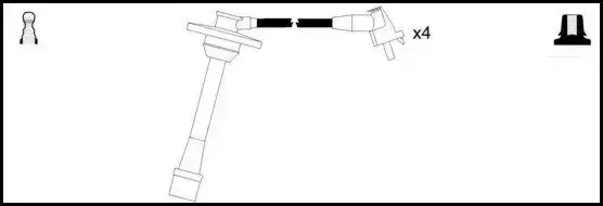 Μπουζοκαλώδιο / Εξαρτήματα Σύνδεσης TOYOTA COROLLA 1992 - 1997 ( AE100 ) LUCAS LUC4552