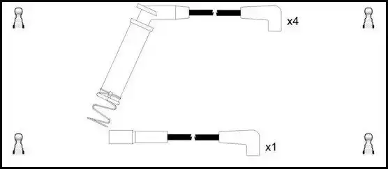 Μπουζοκαλώδιο / Εξαρτήματα Σύνδεσης OPEL ASTRA 1991 - 1994 ( F ) LUCAS LUC4585