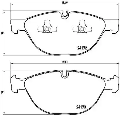 Τακάκια Σετ BMW X5 2007 - 2010 ( Ε70 ) BREMBO P 06 058