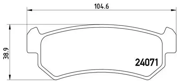 Τακάκια Σετ CHEVROLET-DAEWOO NUBIRA 2003 - 2005 ( J200 ) BREMBO P 10 001