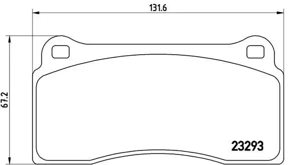Τακάκια Σετ JAGUAR XJ 1997 - 2003 ( X308 ) BREMBO P 36 018