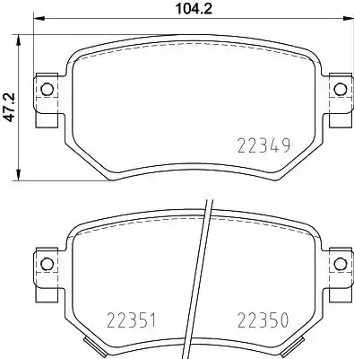 Τακάκια Σετ MAZDA 6 2013 - 2016 ( GJ ) BREMBO 0