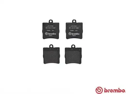 Τακάκια Σετ MERCEDES C CLASS 2000 - 2003 ( W203 ) BREMBO P 50 072