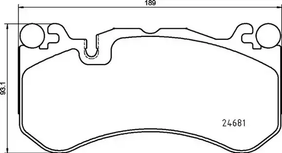 Τακάκια Σετ MERCEDES C CLASS 2007 - 2011 ( W204 ) BREMBO P 50 142