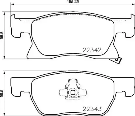 Τακάκια Σετ OPEL ASTRA 2015 - ( K ) BREMBO 0