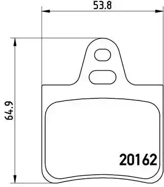 Τακάκια Σετ CITROEN XANTIA 1995 - 1998 ( X1 ) BREMBO P 61 037