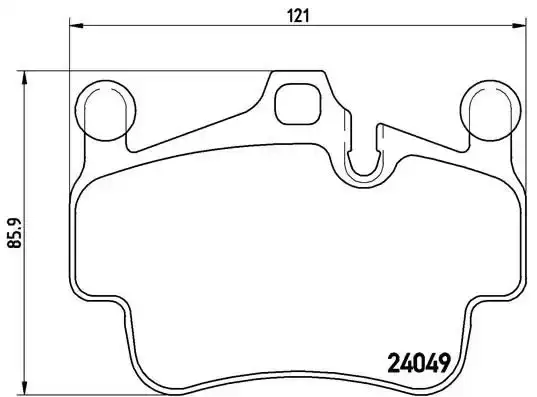 Τακάκια Σετ PORSCHE BOXSTER 2005 - 2009 ( 987 ) BREMBO P 65 014