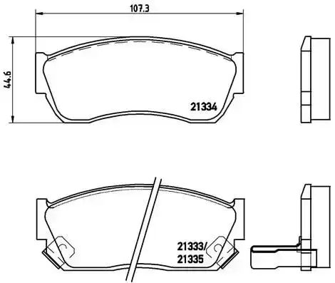 Τακάκια Σετ SUZUKI ALTO 1999 - 2002 ( SH ) BREMBO P 79 005