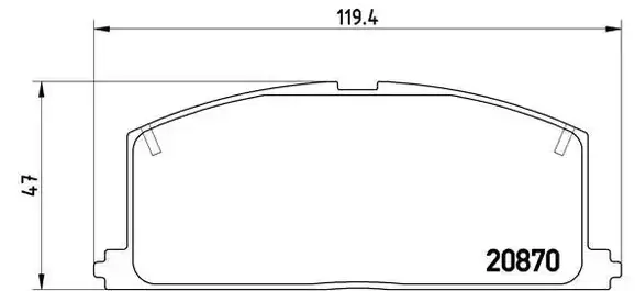 Τακάκια Σετ TOYOTA STARLET 1990 - 1995 ( EP80/2 ) BREMBO P 83 011