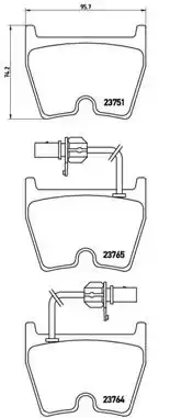 Τακάκια Σετ VW PHAETON 2002 - 2010 BREMBO P 85 078