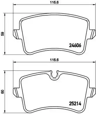 Τακάκια Σετ AUDI A6 2010 - 2014 ( C7 ) BREMBO P 85 118