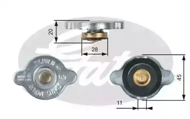 Ψυγείο Νερού TOYOTA CARINA 1987 - 1992 II ( T170 ) GATES RC124