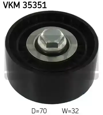 Τροχαλία παρέκκλισης & ενδιάμεσος τροχός OPEL ANTARA 2006 - 2010 SKF VKM 35351
