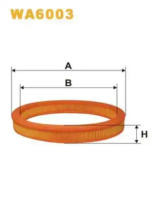Φίλτρο αέρα FORD ESCORT 1986 - 1990 MK4 WIX FILTERS WA6003