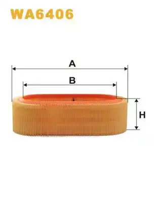 Φίλτρο αέρα FORD TRANSIT 1978 - 1986 ( V_ _ / WS ) WIX FILTERS WA6406