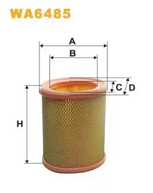 Φίλτρο αέρα PEUGEOT 106 1992 - 1995 WIX FILTERS WA6485