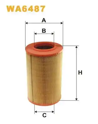 Φίλτρο αέρα CITROEN JUMPER 1994 - 2002 I ( 230L ) WIX FILTERS WA6487