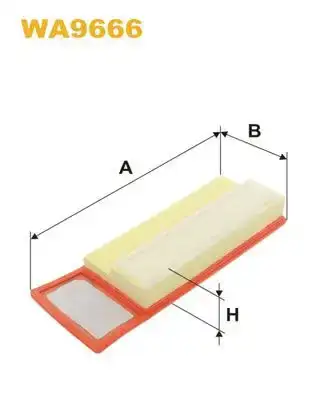 Φίλτρο αέρα PEUGEOT BIPPER Tepee 2008 - WIX FILTERS WA9666