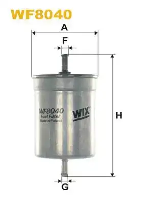 Φίλτρο καυσίμων NISSAN PRIMERA 1990 - 1993 ( P10 ) WIX FILTERS WF8040