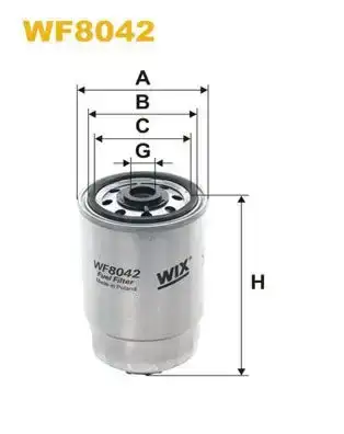 Φίλτρο καυσίμων VW JETTA 1984 - 1991 ( 19E - 1G2 ) WIX FILTERS WF8042