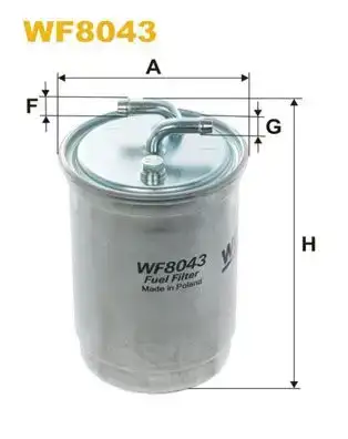 Φίλτρο καυσίμων HONDA ACCORD 1998 - 2002 ( CG / H / K / L ) WIX FILTERS WF8043